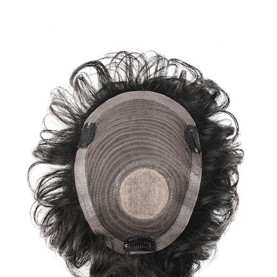 Tupe de cabello humano de alta calidad para hombres 100% de cabello brasileño de última calidad de diseño