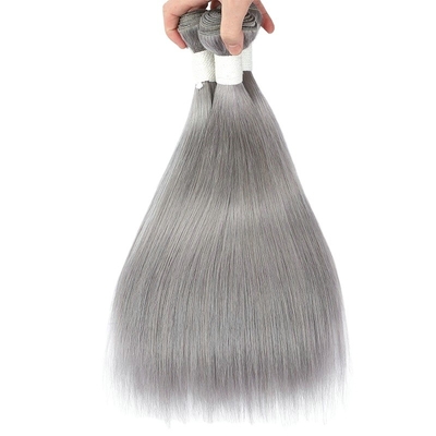 Indias vírgenes crudas cuticular alineado gris grado 10A paquetes de cabello humano de la India Vendedor