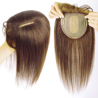 90% de densidad de toupee recto clip en el pelo humano natural pelucas para mujeres