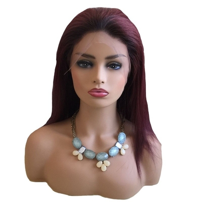 100% pelo humano brasileño 99J Ombre Full Lace Peruca Suiza 360 Lace Frente 10-24 pulgadas Transparente HD