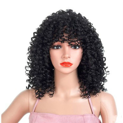 40cm de longitud Ninguna Perucas de encaje Perucas de cabello sintético hechas a máquina para fabricantes directos