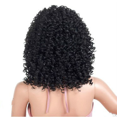 40cm de longitud Ninguna Perucas de encaje Perucas de cabello sintético hechas a máquina para fabricantes directos