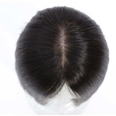 Tupe de pelo largo hecho a mano para mujeres de color natural y densidad pesada