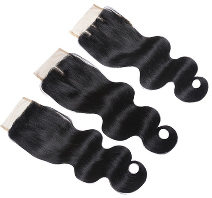 Extensiones de cabello humano Envases con cerradura de encaje Tela de cabello Tela única 0.2kg