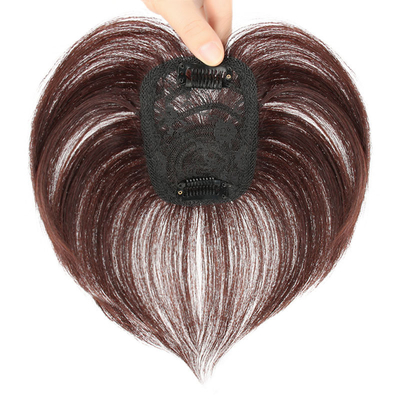 Toupee femenino directo con 100% de cabello humano y base de seda en tamaño pequeño/gran/medio