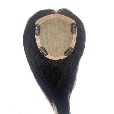 Toupee de pelo humano 100% para mujeres de alta calidad pieza de pelo recto en el tipo de diseño