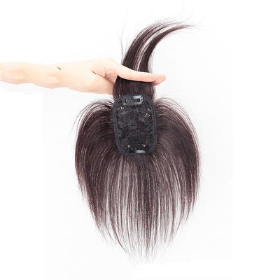 Suministro directo de toupe de mujeres con cabello brasileño negro/marrón oscuro natural en Good
