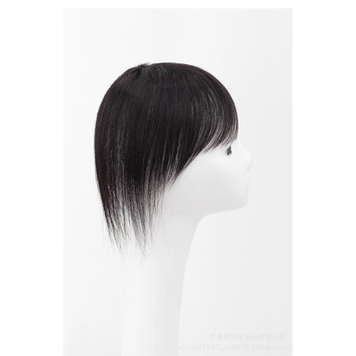 Suministro directo de toupe de mujeres con cabello brasileño negro/marrón oscuro natural en Good