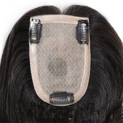 Suministro directo de toupe de mujeres con cabello brasileño negro/marrón oscuro natural en Good