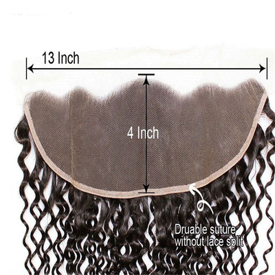 0.2 kg de peluca de extensión de cabello virgen con cierre frontal de encaje y 100% de cabello humano