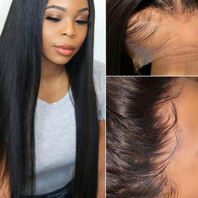 Pelucas largas de pelo humano con encaje marrón claro 360 encaje completo Diseño de moda de alta calidad