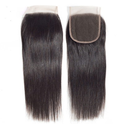 4x4 Peruca de cierre de encaje 8A Extensión de cabello humano de encaje recto para un aspecto duradero y elegante