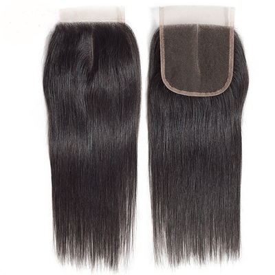 4x4 Peruca de cierre de encaje 8A Extensión de cabello humano de encaje recto para un aspecto duradero y elegante