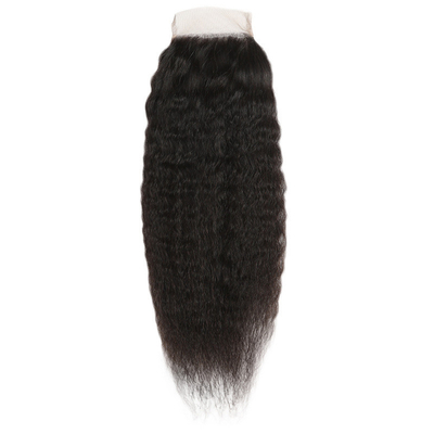 Cierre de encaje recto para extensiones de cabello recto