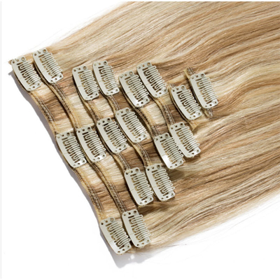 Estilo sin esfuerzo 100% de cabello humano sin costura clip en extensiones 0,2 kg para B2B