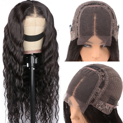 Peruca delantera de encaje Cabello humano Cabello virgen T-parte HD Cabello delantero Perucas Técnica encaje suizo