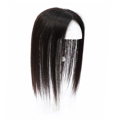 Toupee femenino con piel fina de densidad alta estilo recto técnica hecha a mano completa