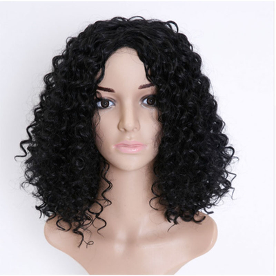 Perucas de cabello sintético resistentes al calor con una densidad del 150% y un tamaño medio