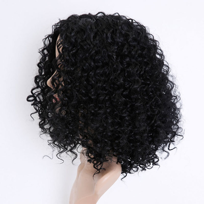 Perucas de cabello sintético resistentes al calor con una densidad del 150% y un tamaño medio