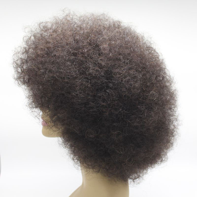 Tamaño del gorro tamaño medio afro kinky peluca rizada con golpes e individualidad