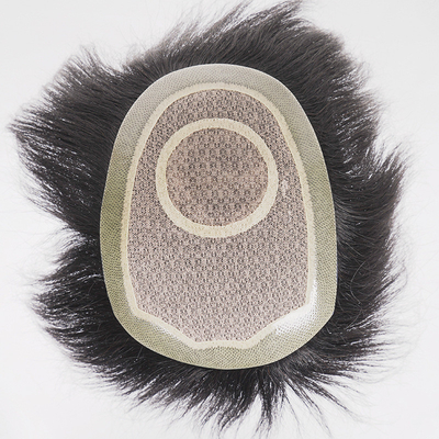 Pequeño/Gran/Medio No hay problema Obtener 100% de pelo humano hombres Toupee con 60 malla de encaje