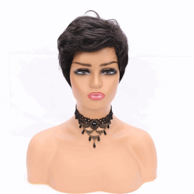 1B/Color natural encaje Pelucas delanteras Mejores precios Vendedor Pixie Cortar Peinado Humano Peinado