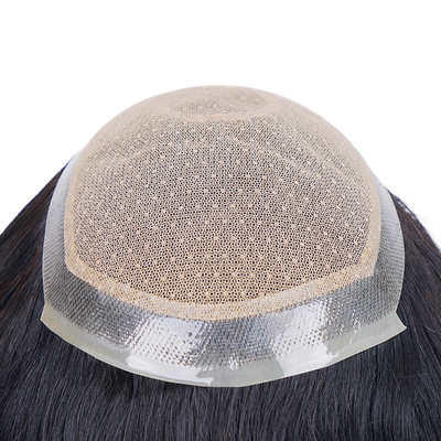 Pequeño/Gran/Medio No hay problema Obtener 100% de pelo humano hombres Toupee con 60 malla de encaje