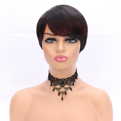 1B/Color natural encaje Pelucas delanteras Mejores precios Vendedor Pixie Cortar Peinado Humano Peinado