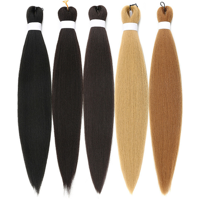 Cabello sintético de fibra de trenza Extensión de cabello pre estirado 150%/180%/200%/250% Densidad