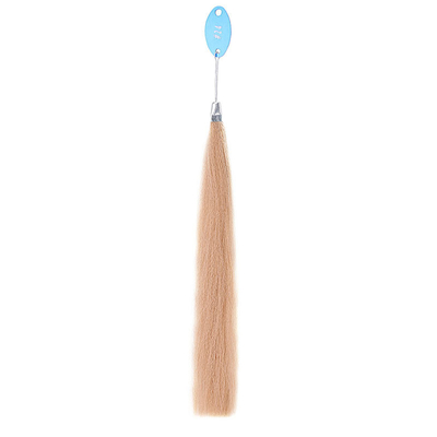 Cabello de trenza de fibra a alta temperatura a granel 100% de verdadero cabello verdadero para uñas de tipo pre-agregado