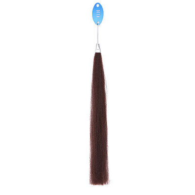Cabello de trenza de fibra a alta temperatura a granel 100% de verdadero cabello verdadero para uñas de tipo pre-agregado