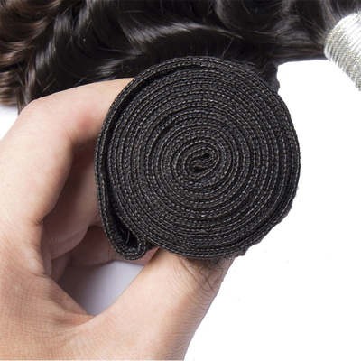 100% natural de onda profunda de doble trama brasileña Remy Vendedor de paquetes de pelo con color Ombre