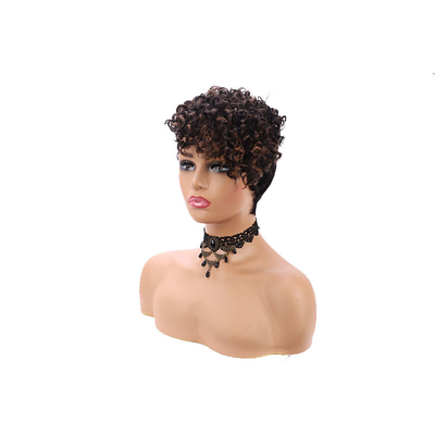 Remy Hair Lace Técnica delantera de corte de fantasmas Pelucas de pelo humano Pelucas de pelo brasileño corto