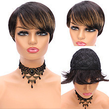 Fabricantes Cabello humano Peineta cortada Peruca Perruca Ventaja suave Brillante sin enredos 0.5KG