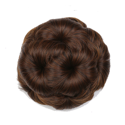 60% Proporción de cabello más largo Cabello sintético trenzado Chignon para la moda natural en 2022