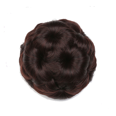 60% Proporción de cabello más largo Cabello sintético trenzado Chignon para la moda natural en 2022