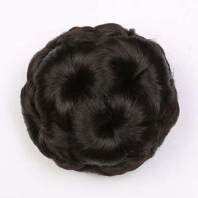 60% Proporción de cabello más largo Cabello sintético trenzado Chignon para la moda natural en 2022