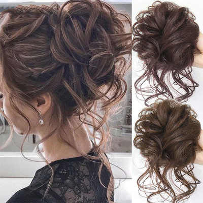 Cabello sintético ligero Chignon trenzado para estándares 0.02kg Proporción de pelo más largo 50%