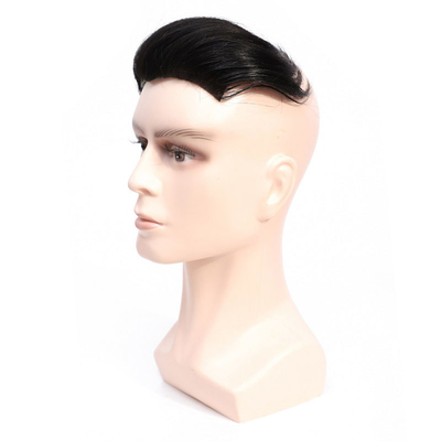 Colore natural Toupee masculino con estilo de espalda personalizado 100% encaje de encaje para cabello humano