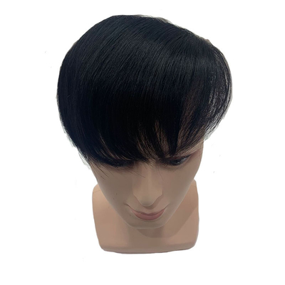 Colore natural Toupee masculino con estilo de espalda personalizado 100% encaje de encaje para cabello humano