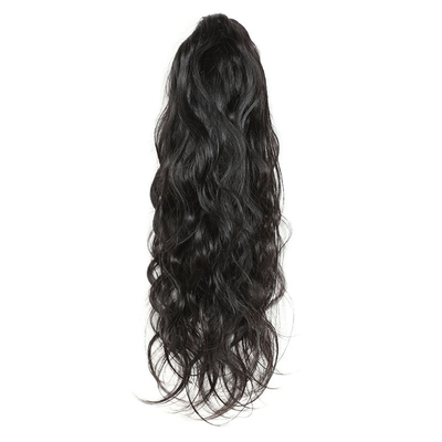 0.2kg de cabello humano de cuerda de tracción Kinky extensiones de cola de caballo recta para mujeres 2022