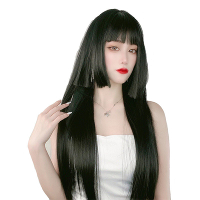Técnica 2022 Princesa japonesa corte de pelo sintético resistente al calor Pelucas con golpes