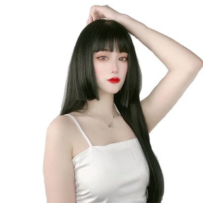 Técnica 2022 Princesa japonesa corte de pelo sintético resistente al calor Pelucas con golpes