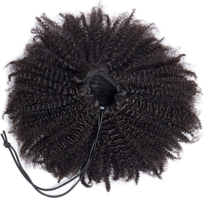 Extensiones de cabello humano de cola de caballo para mujeres afroamericanas