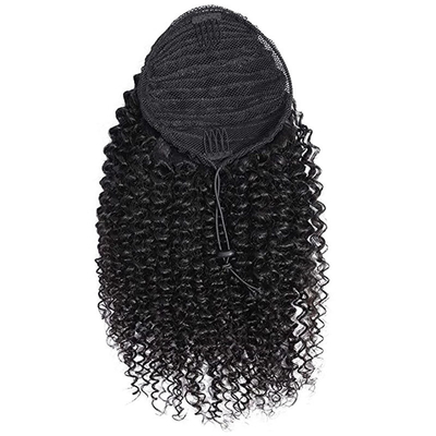 Body Wave Wrap personalizado pieza de pelo negro con ventaja libre de desprendimiento y enredos