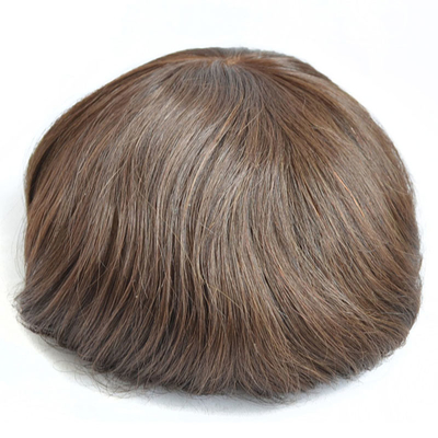 Técnica de lazos a mano con el cabello humano Topper de encaje suizo Base de encaje invisible