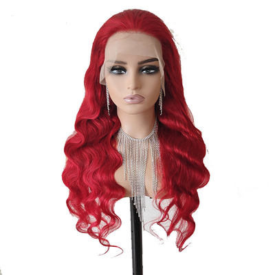 Body Wave Cherry Rojo Cabello humano afro Pelucas para mujeres negras de tamaño pequeño/gran/medio