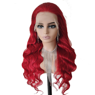 Body Wave Cherry Rojo Cabello humano afro Pelucas para mujeres negras de tamaño pequeño/gran/medio