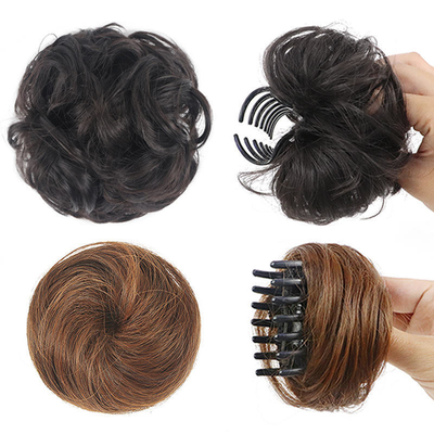 Acceptable OEM / ODM Donut de pelo sintético para extensiones de piezas de cabello Chignon
