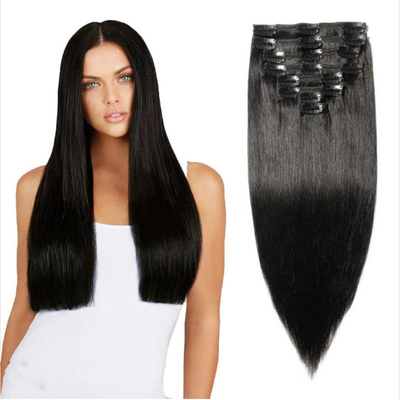 Clip de cabello recto de cútica completa para mujeres negras
